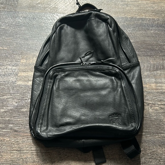 JP Ourse & Cie Handbags - JP Ourse Black Leather Backpack Shoulder Bag Women's Purse